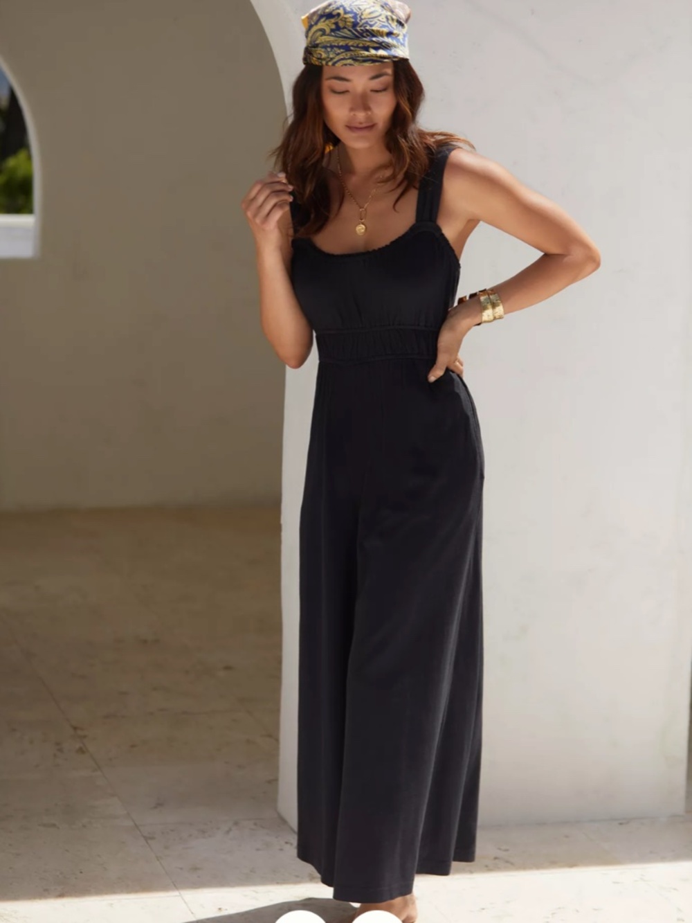 Anthropologie Simona Scoop Neck Jumpsuit - LP